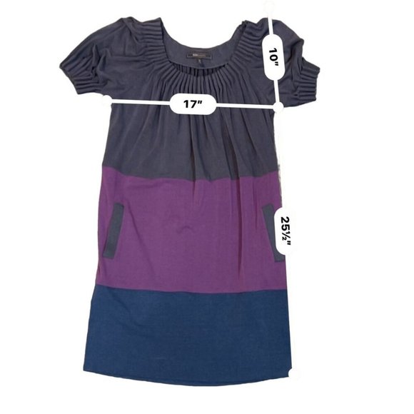 (5 for $25) BCBG Max Azria Short Sleeve Colorblock Dress‎ Size Medium - Picture 6 of 6